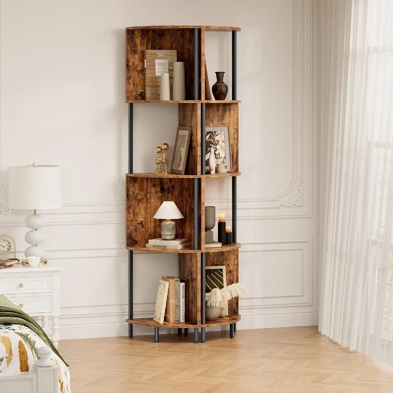 Corner Shelf Stand, Heavy-Duty Display Stand, Easy Assembly, Versatile Organizer for Bedroom & Bathroom