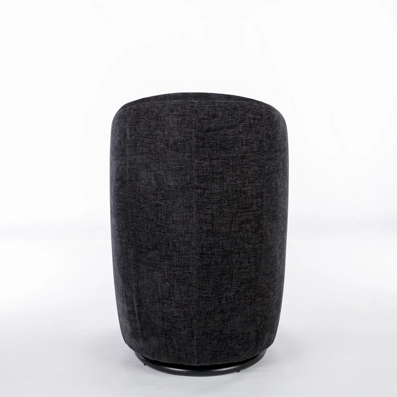 Chenille Fabric Swivel Accent Armchair