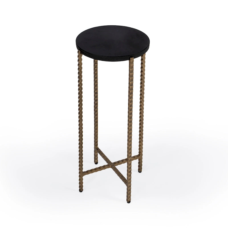 Granite Cross Legs Side Table