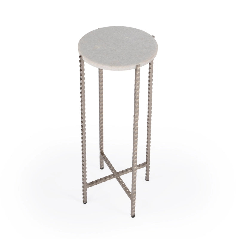 Table d’appoint à piètement croisé en granit