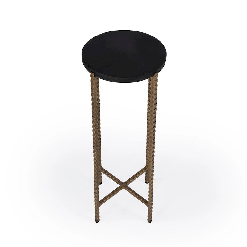 Granite Cross Legs Side Table