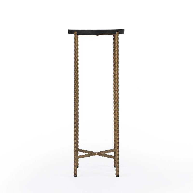 Granite Cross Legs Side Table