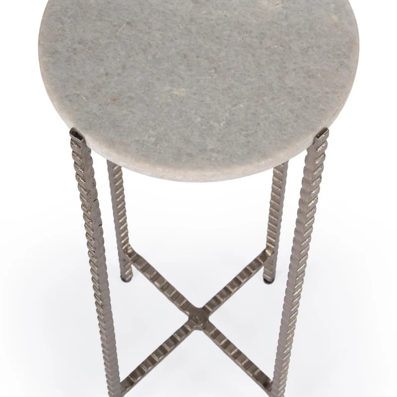 Granite Cross Legs Side Table