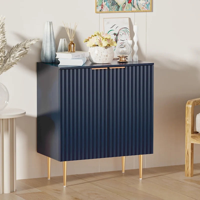 Sideboard Buffet Storage Cabinet with Adjustable Shelves - N/A