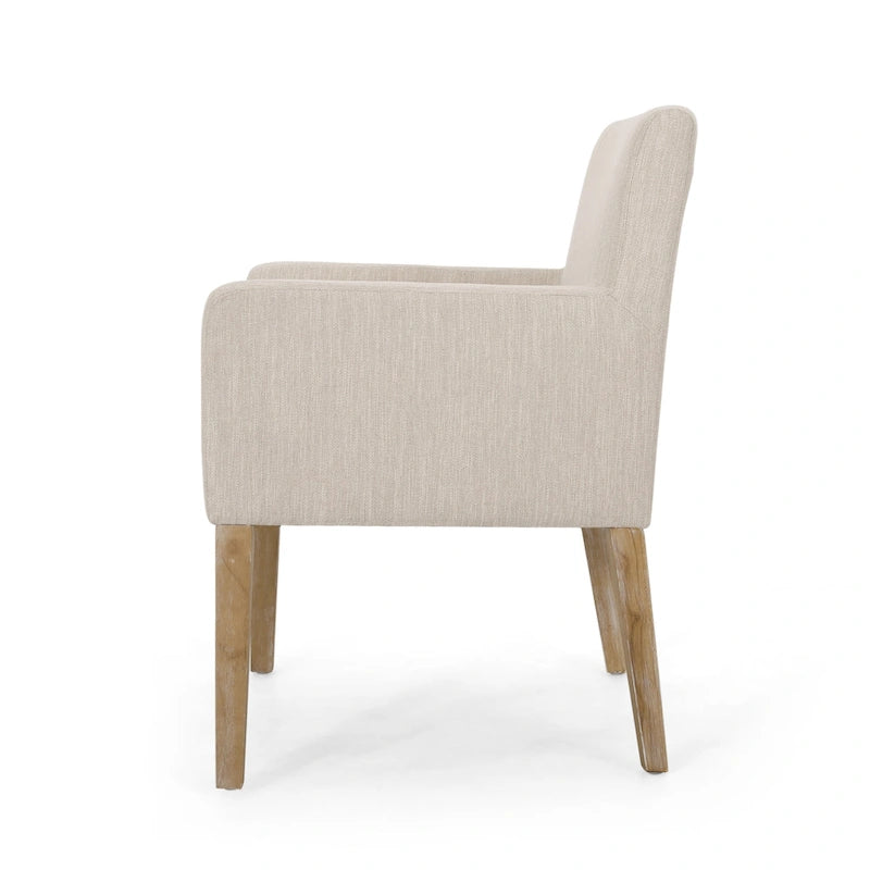 Upholstered Armchair, Modern Stylish Single Sofa Chair, Sturdy Wood Legs, Decor Chair for Bedroom Nook