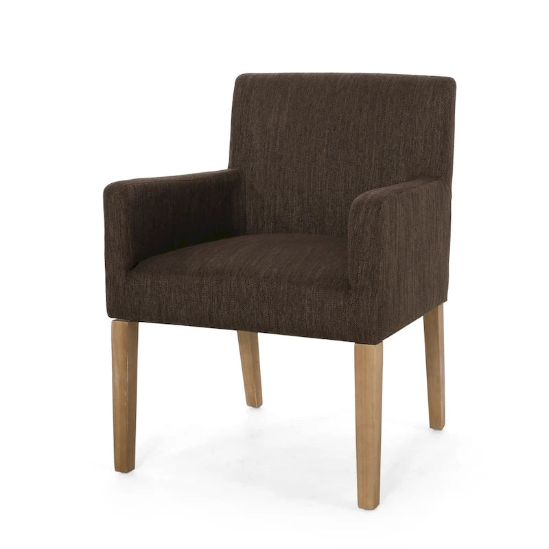 Upholstered Armchair, Modern Stylish Single Sofa Chair, Sturdy Wood Legs, Decor Chair for Bedroom Nook