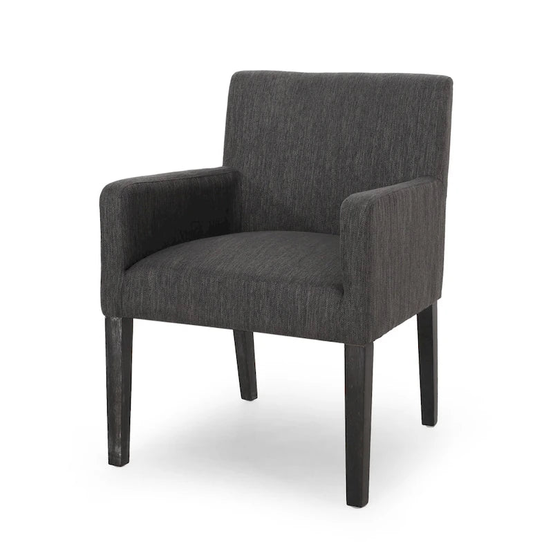 Upholstered Armchair, Modern Stylish Single Sofa Chair, Sturdy Wood Legs, Decor Chair for Bedroom Nook