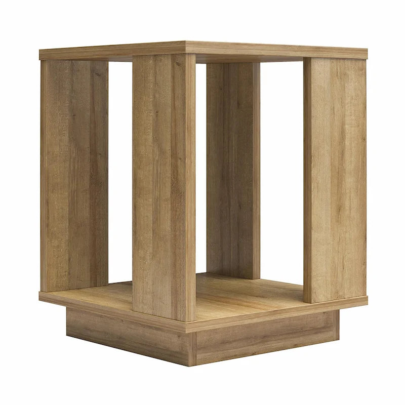 Contemporary Side Table, Sturdy Modern Accent End Table for Living Room, Easy Assembly