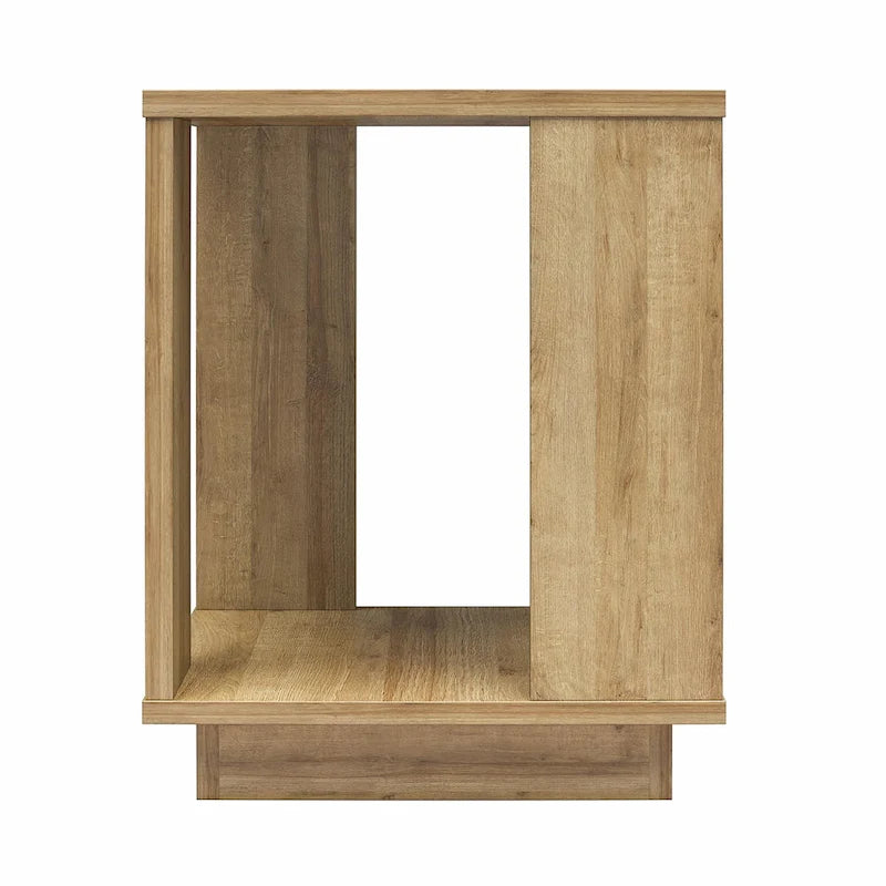 Contemporary Side Table, Sturdy Modern Accent End Table for Living Room, Easy Assembly