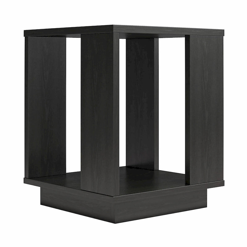 Contemporary Side Table, Sturdy Modern Accent End Table for Living Room, Easy Assembly