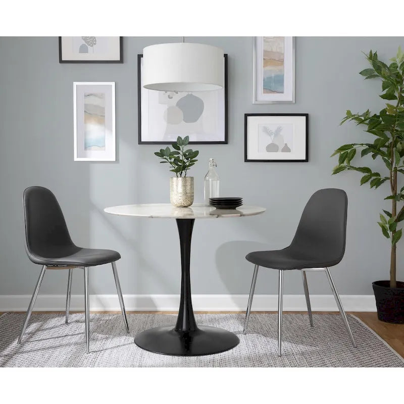 Modern Dining Table, Premium Minimalist Dinner Table, Sturdy Frame, Ideal Dining Table for Kitchen & Home