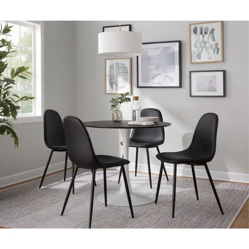 Modern Dining Table, Premium Minimalist Dinner Table, Sturdy Frame, Ideal Dining Table for Kitchen & Home
