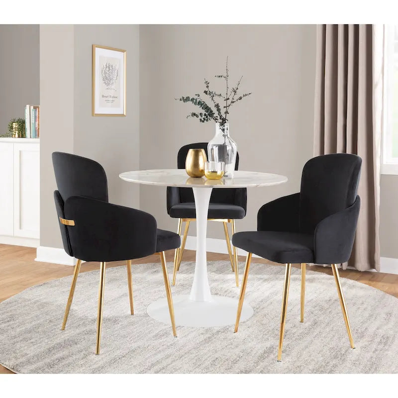Modern Dining Table, Premium Minimalist Dinner Table, Sturdy Frame, Ideal Dining Table for Kitchen & Home