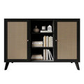 Mid-Century Modern Black SideBoard Cabinet