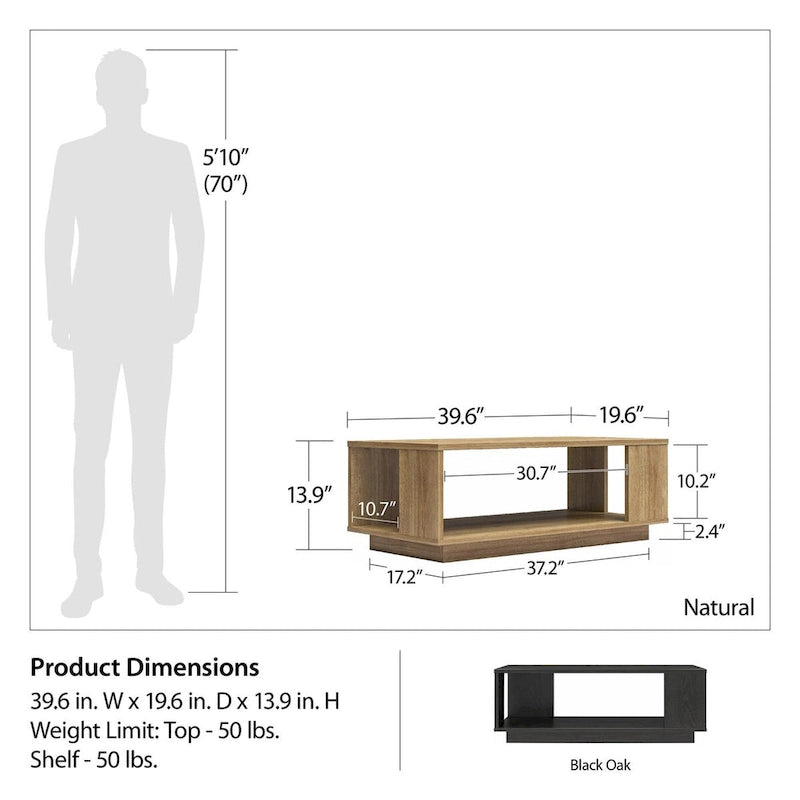 Contemporary Rectangle Coffee Table