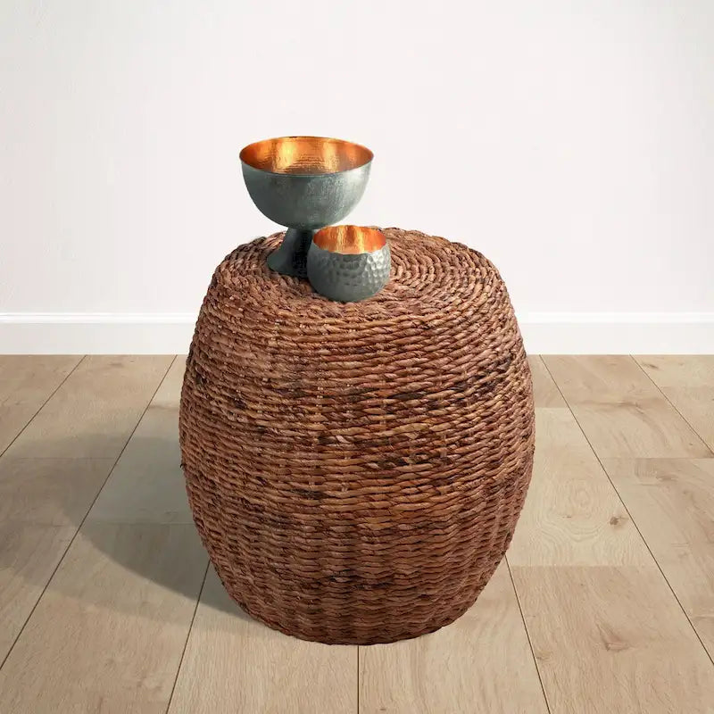 Java Wicker End Table