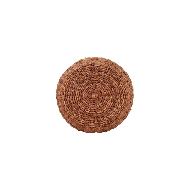 Wicker End Table, Heavy-Duty Wicker Side Table, Weather-Resistant Top, Versatile Table for Indoor & Outdoor