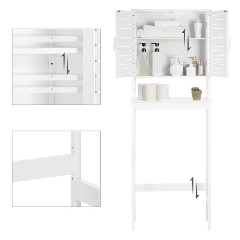 Meuble de rangement au-dessus des toilettes - 9.1P x 23.6L x 68.1H