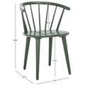 18-inch Curved Spindle Side Chair [SET of 2] - 21W x 21D x 30H
