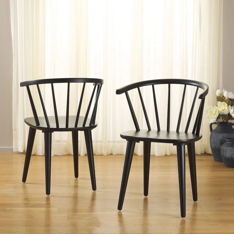18-inch Curved Spindle Side Chair [SET of 2] - 21W x 21D x 30H