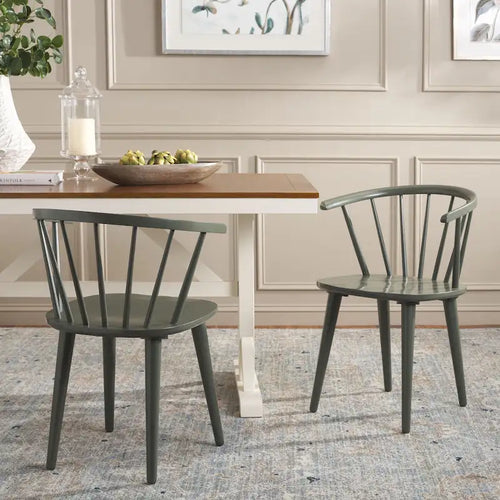 18-inch Curved Spindle Side Chair [SET of 2] - 21W x 21D x 30H