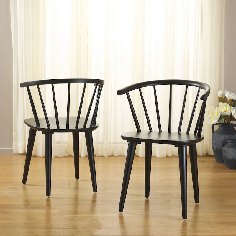 18-inch Curved Spindle Side Chair [SET of 2] - 21W x 21D x 30H
