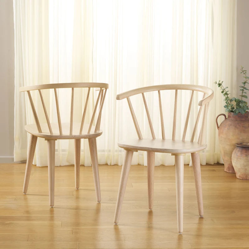 18-inch Curved Spindle Side Chair [SET of 2] - 21W x 21D x 30H