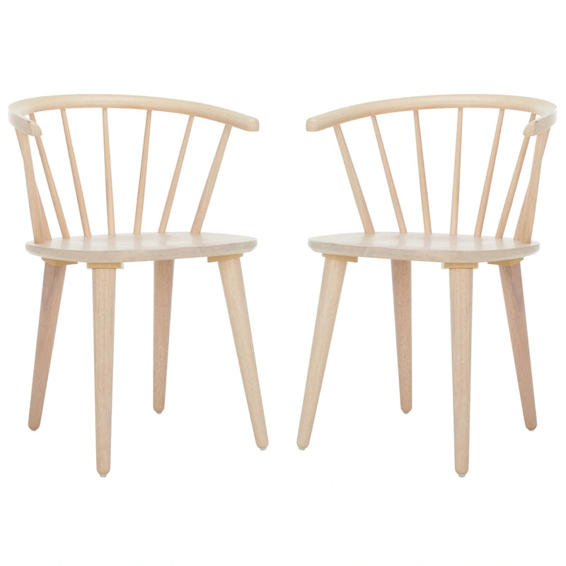 18-inch Curved Spindle Side Chair [SET of 2] - 21W x 21D x 30H