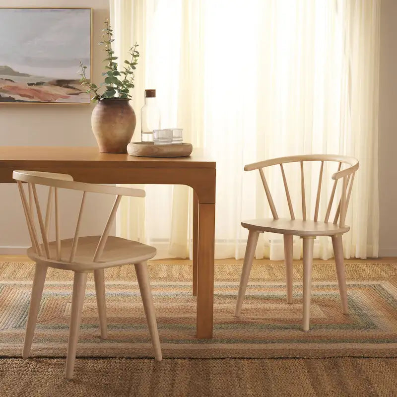 18-inch Curved Spindle Side Chair [SET of 2] - 21W x 21D x 30H