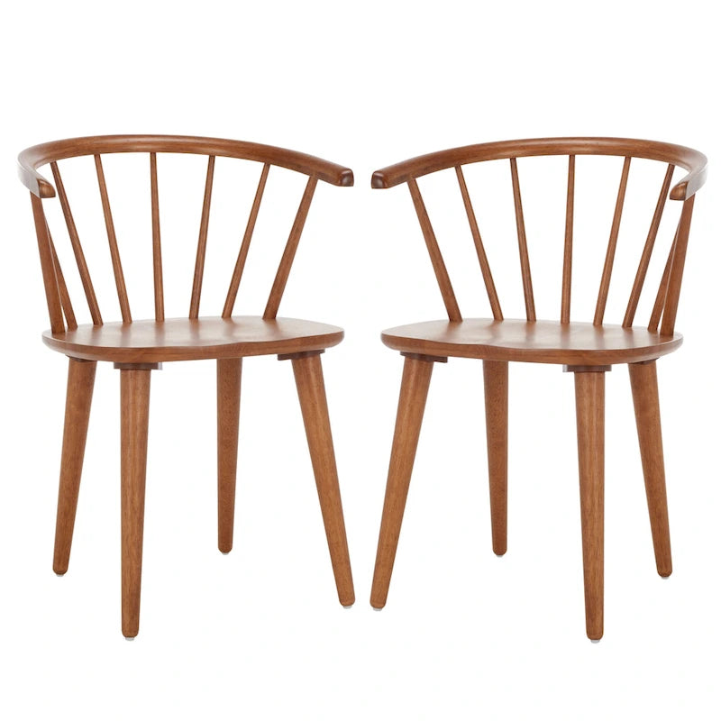 18-inch Curved Spindle Side Chair [SET of 2] - 21W x 21D x 30H