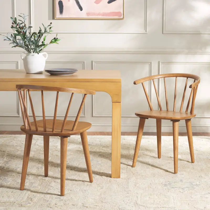 18-inch Curved Spindle Side Chair [SET of 2] - 21W x 21D x 30H