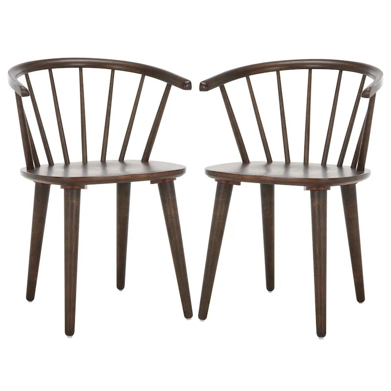 18-inch Curved Spindle Side Chair [SET of 2] - 21W x 21D x 30H