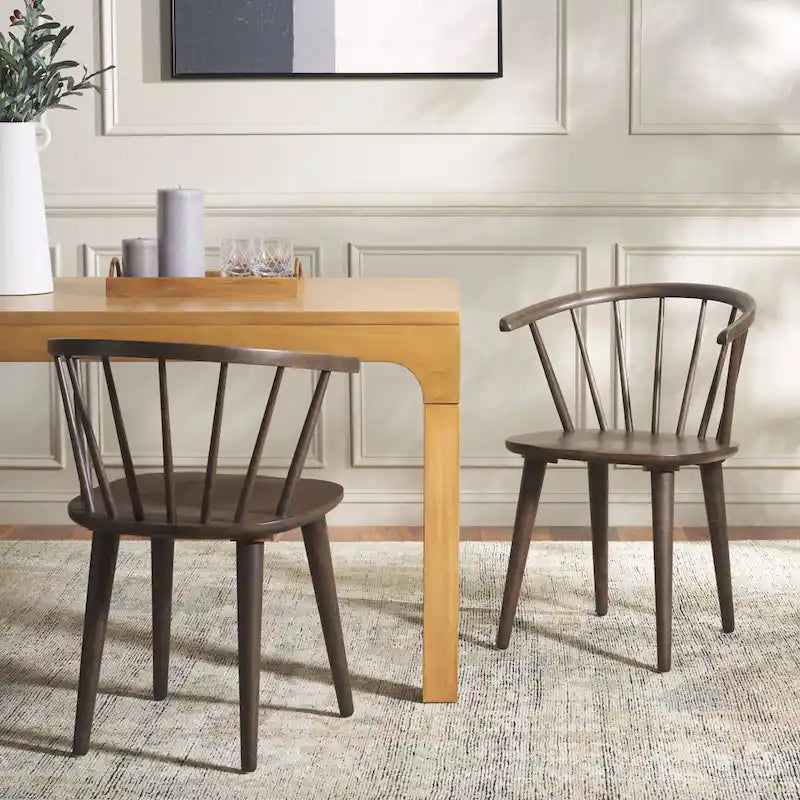18-inch Curved Spindle Side Chair [SET of 2] - 21W x 21D x 30H