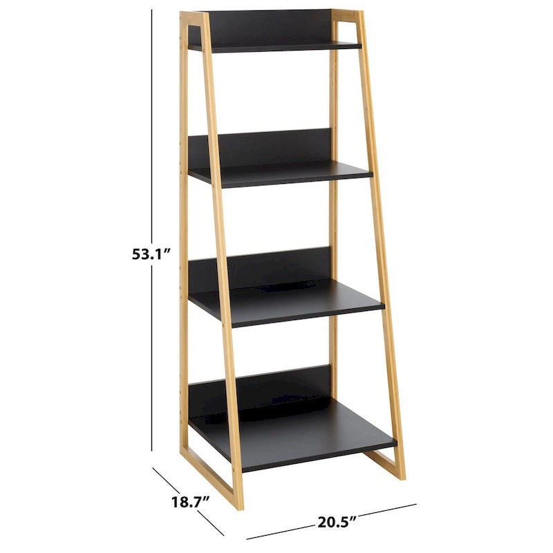 4 Tier Shelf, Modern Open Storage Rack, Easy Assembly, Stylish Display Stand for Home & Apartment Decor