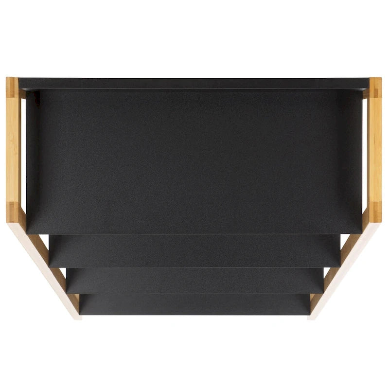 4 Tier Shelf, Modern Open Storage Rack, Easy Assembly, Stylish Display Stand for Home & Apartment Decor
