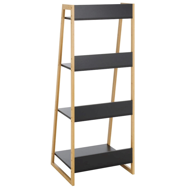 4 Tier Shelf, Modern Open Storage Rack, Easy Assembly, Stylish Display Stand for Home & Apartment Decor